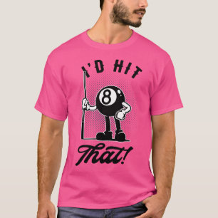 Billard 8ball Funny Toon Pool Snooker T-Shirt