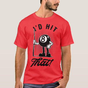Billard 8ball Funny Toon Pool Snooker T-Shirt