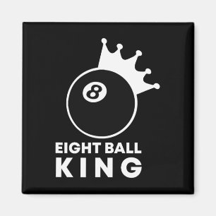 Billard Aight Ball King 8 Ball Pool Player Lucky Magnet