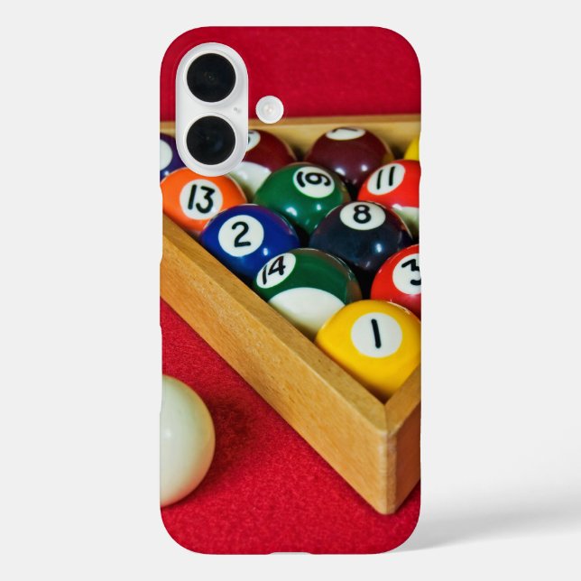 Billard an der Roten Felt Case-Mate iPhone Hülle (Rückseite)
