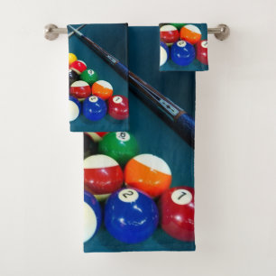Billard-Badezimmer-Tuch-Set Badhandtuch Set