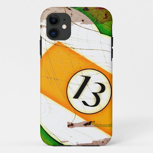 BILLARD-BALL NR. 13 Case-Mate iPhone HÜLLE (Rückseite)