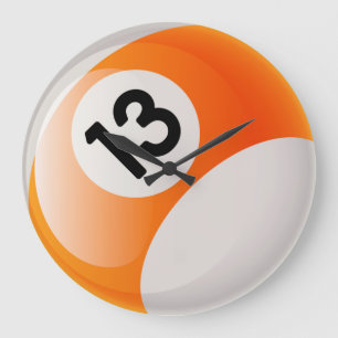 Billard-Ball-Uhr der Nr.-13 Große Wanduhr