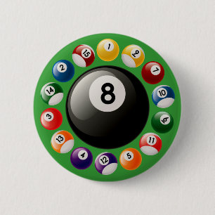 BILLARD-BÄLLE BUTTON