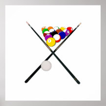 Billard-Balls und Pool-Cues