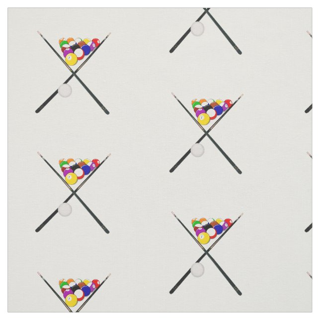 Billard-Balls und Pool-Cues Stoff (Muster)