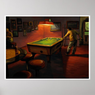 Billard bei Embers Lounge PETERS Poster
