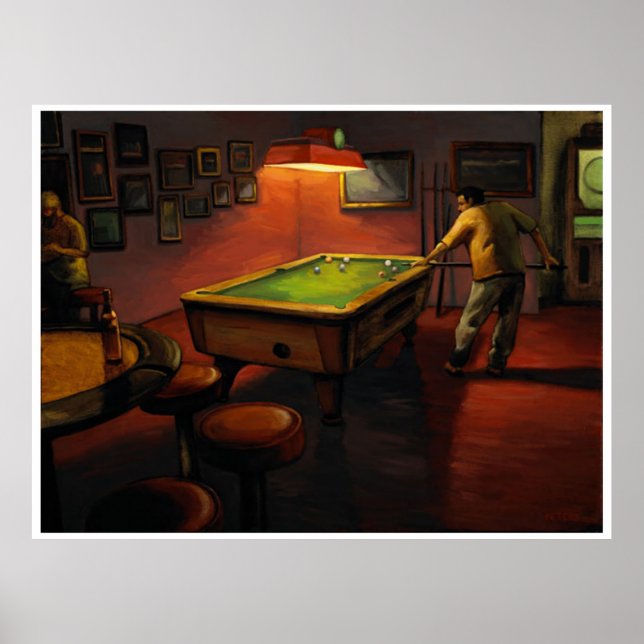 Billard bei Embers Lounge PETERS Poster (Vorne)