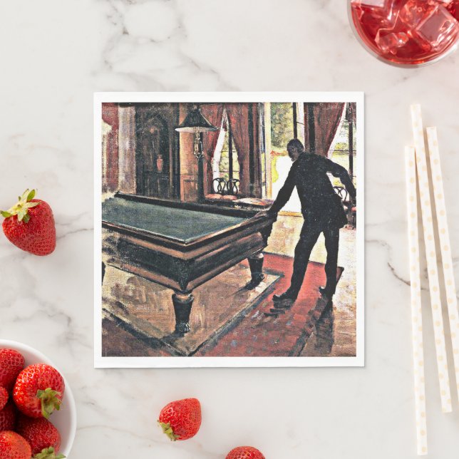 Billard, berühmtes Bild, Serviette (Beispiel)