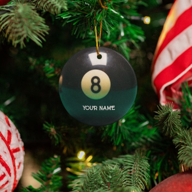 Billard Billard Aight Ball Personalisiert Ornament Aus Metall (Von Creator hochgeladen)