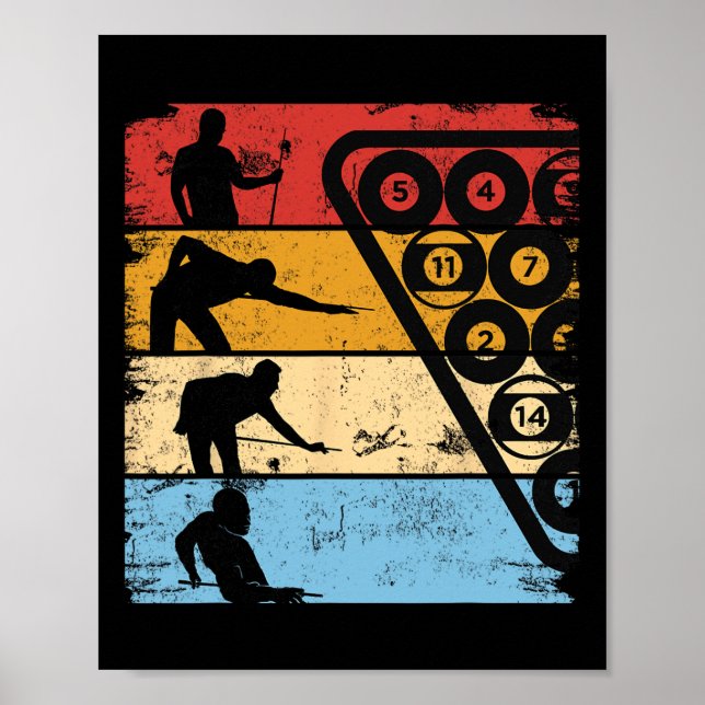 Billard Billard Billard Billard Billard 8- Poster (Vorne)