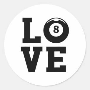 Billard Billard Billard Billard Billard Liebe Graf Runder Aufkleber
