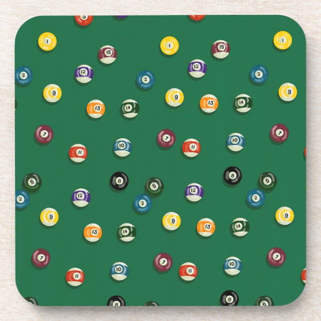 Billard Billard Billard Billardtisch Shark Getränkeuntersetzer (Vorderseite)