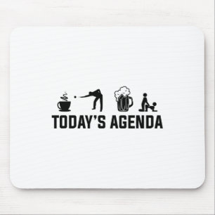 Billard Billard Billard - Die Agenda Billiards Mousepad