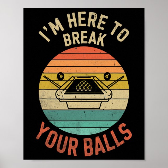 Billard Billard Billard hier, um Ihre Poster (Vorne)