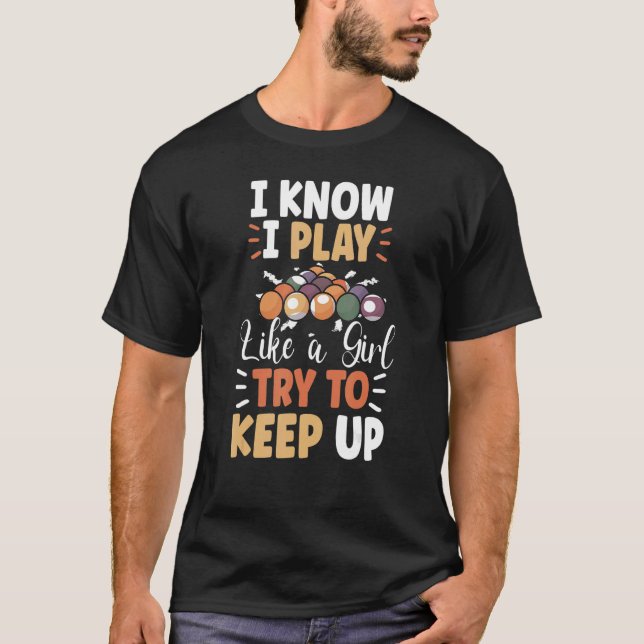 Billard Billard Cue Sports T-Shirt (Vorderseite)