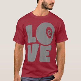 Billard Billard Grafik Liebe Pool T-Shirt