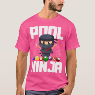 Billard Billard Kunst für Billardspieler Ninja Bil T-Shirt