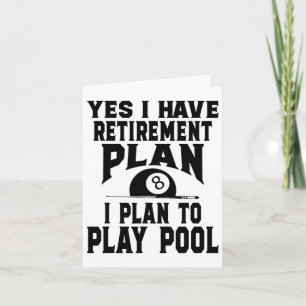 Billard Billard Pool Ja ich habe eine Rente Karte