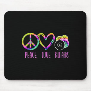 Billard Billard Pool Player Ball Gefärbte Krawatte Mousepad