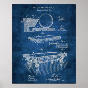 Billard-Billard-Tisch Nr. 5 Rec Zimmerdekor Poster