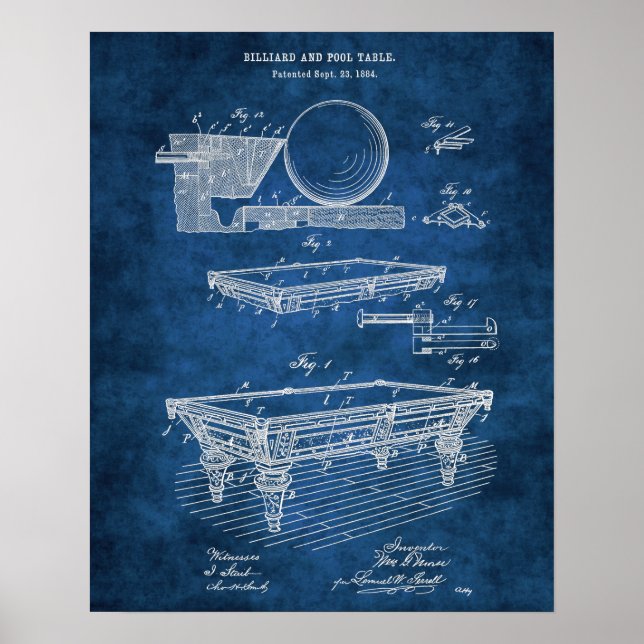 Billard-Billard-Tisch Nr. 5 Rec Zimmerdekor Poster (Vorne)