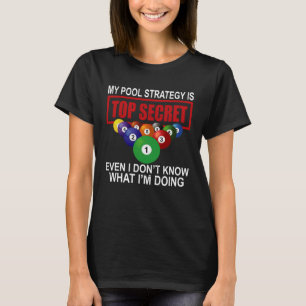Billard Billardspieler Männer Frauen Spiel Snooker T-Shirt