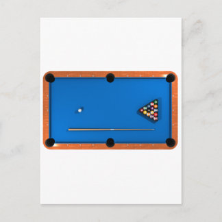 Billard / Billardtisch: Blauer Gürtel: Postkarte