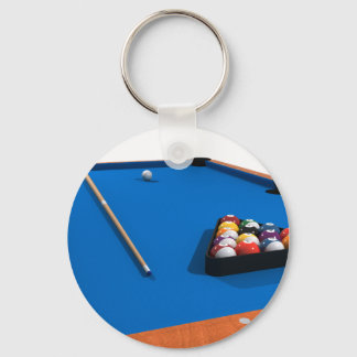 Billard / Billardtisch: Blauer Gürtel: Schlüsselanhänger