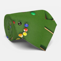 Billard Billardtisch und Balls Necktie