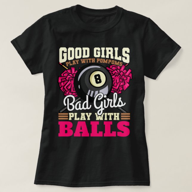 Billard Billiards Pool Snooker 2 T-Shirt (Design vorne)