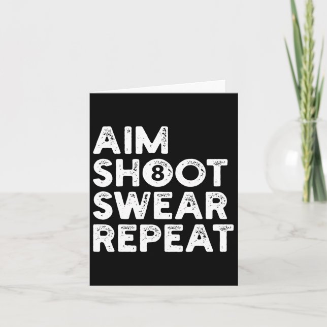 Billard Billiards Pool Snooker Karte (Vorderseite)