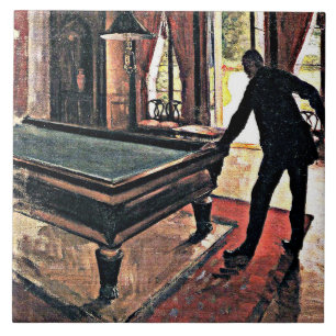 Billard - Caillebotte, 1876 Kunstwerk, Fliese