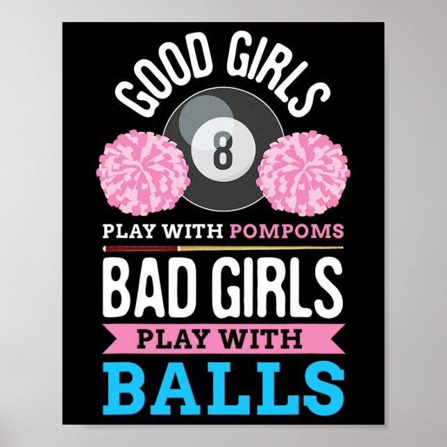 Billard Cue Sport Game Pool Billiard Player Gesche Poster (Vorne)