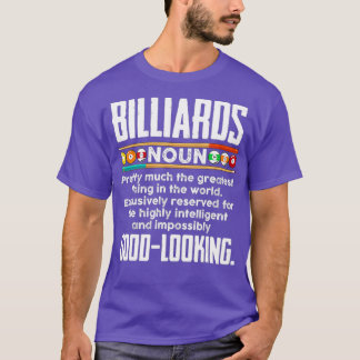 Billard Definition Funny Billiard 8 Ball Pool T-Shirt