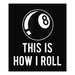 Billard Design für Poolspieler Retro 8 Ba. Fotodruck