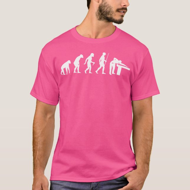 Billard Evolution für Billiard Player Snooker Bi T-Shirt (Vorderseite)