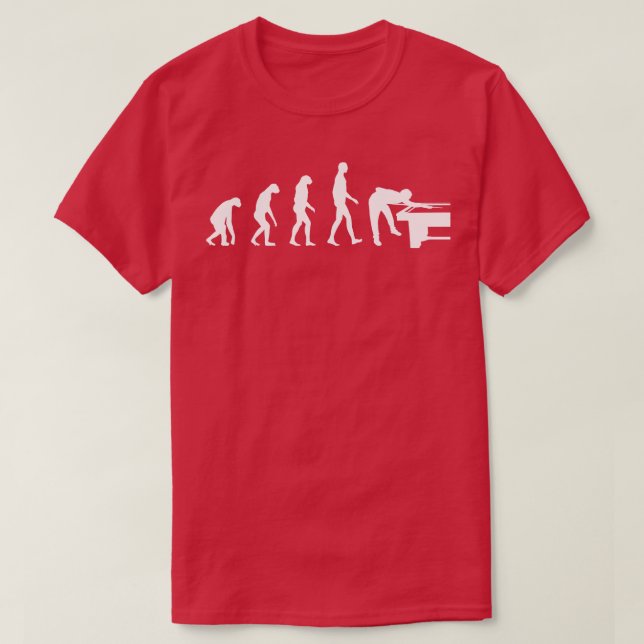 Billard-Evolution T-Shirt (Design vorne)