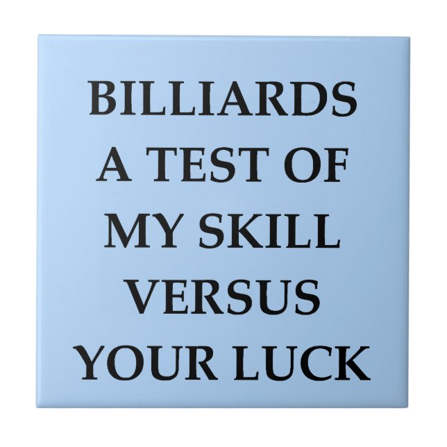 Billard Fliese (Vorderseite)