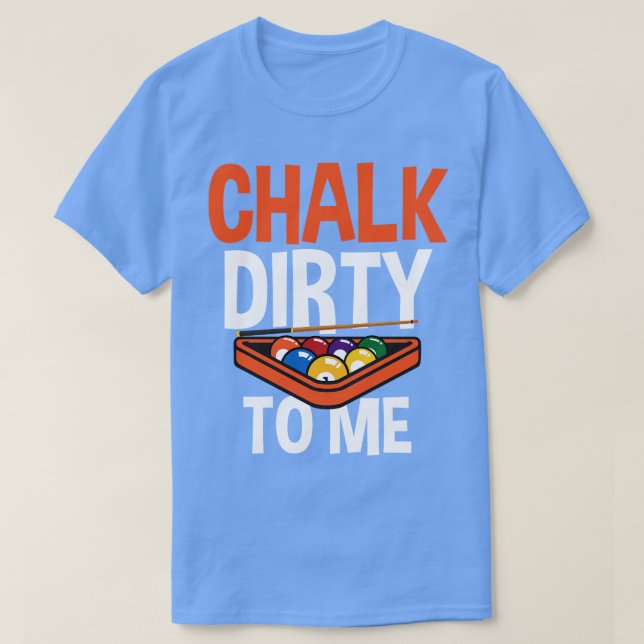 Billard für Billard Billard Balls Chalk D T-Shirt (Design vorne)