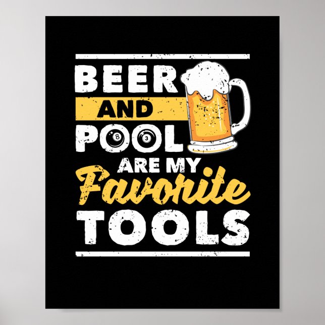 Billard für Billardspieler 8 Billard Poster (Vorne)