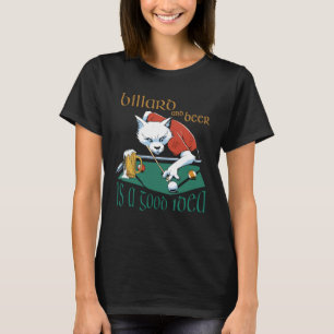 Billard für Billardtisch und Bierpool T-Shirt