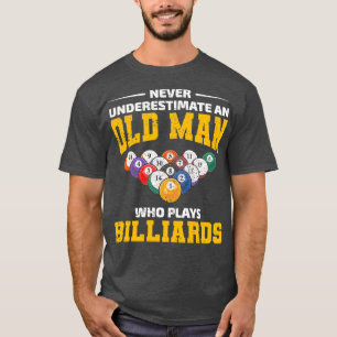 Billard Game Pool Vater Opa Vathetage Funny T-Shirt