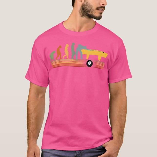 Billard Game Sticks Evolution Snooker Tischpool T-Shirt (Vorderseite)