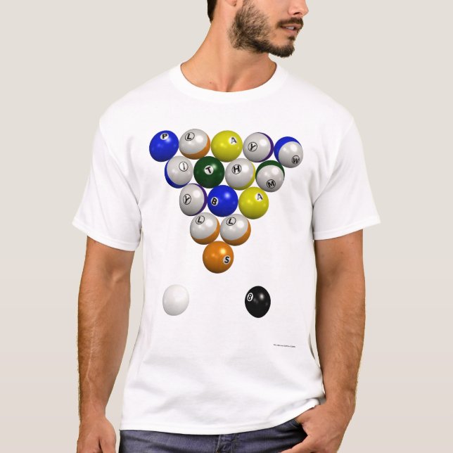 Billard-Gestell T-Shirt (Vorderseite)