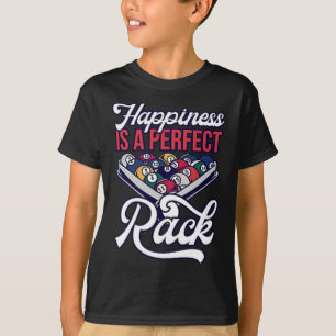 Billard Glück Perfekter Rack Pool Minimalistisch T-Shirt