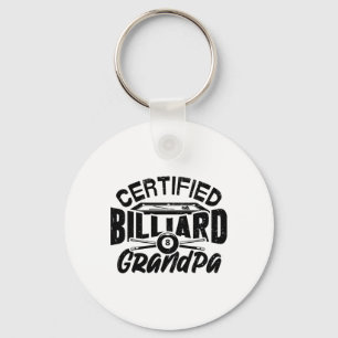 Billard Grandpa Pool Billiards Spieler F Schlüsselanhänger