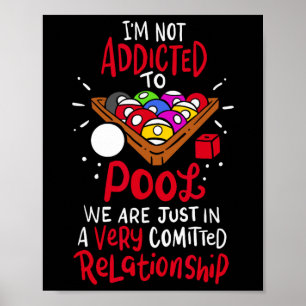 Billard ist nicht zum Pool vorgesehen Poster