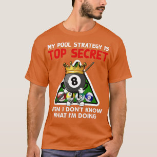 Billard Kunst für Männer Frauen Billard Billard Po T-Shirt
