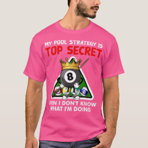 Billard Kunst für Männer Frauen Billard Billard Po T-Shirt